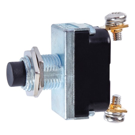 Jandorf Jandorf 16 amps Single Pole Push Button Power Tool Switch Black/Silver 1 pk 61123